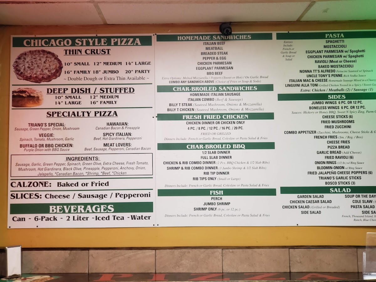 Menu Triano's Pizza-4