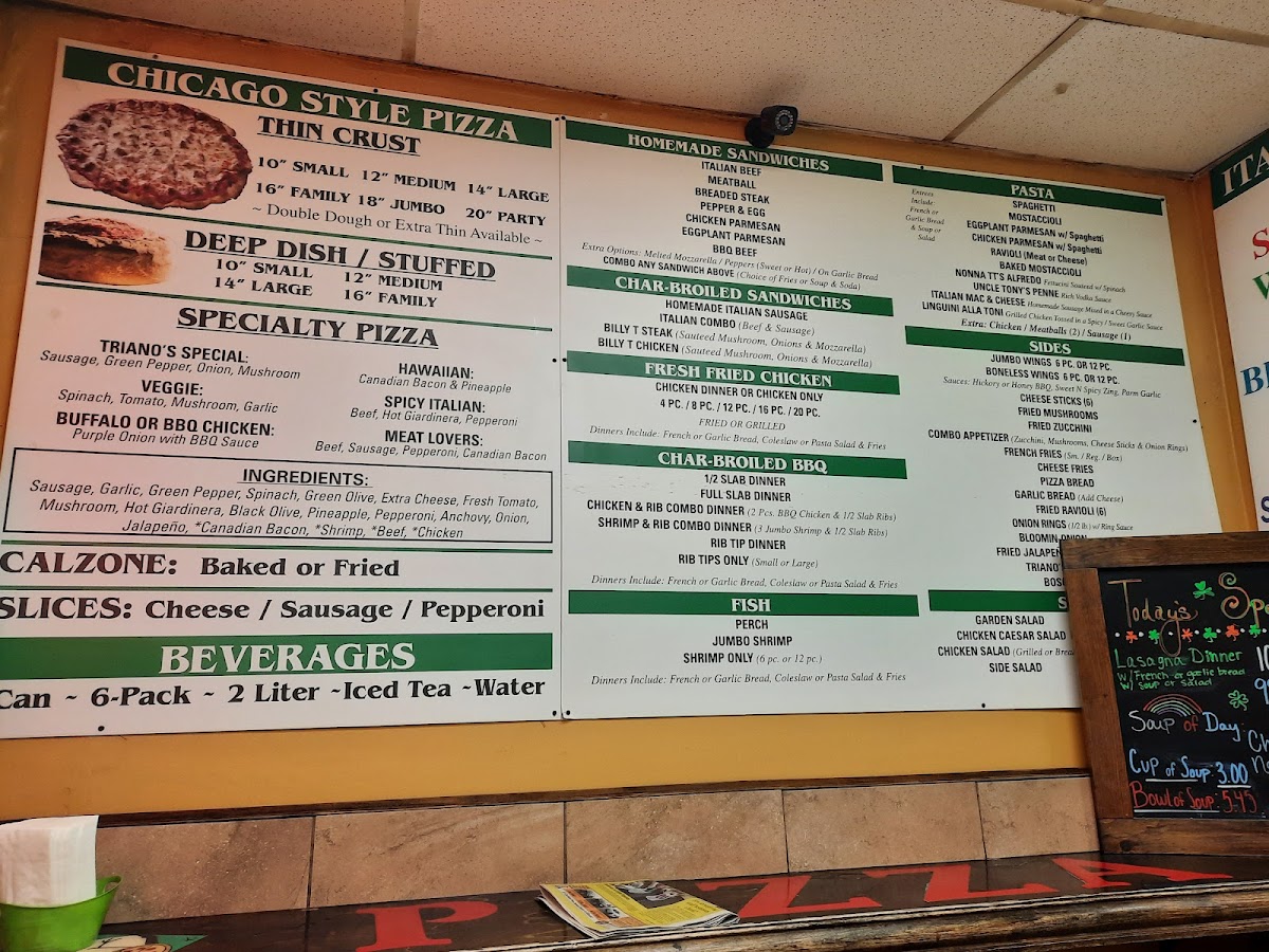Menu Triano's Pizza-6